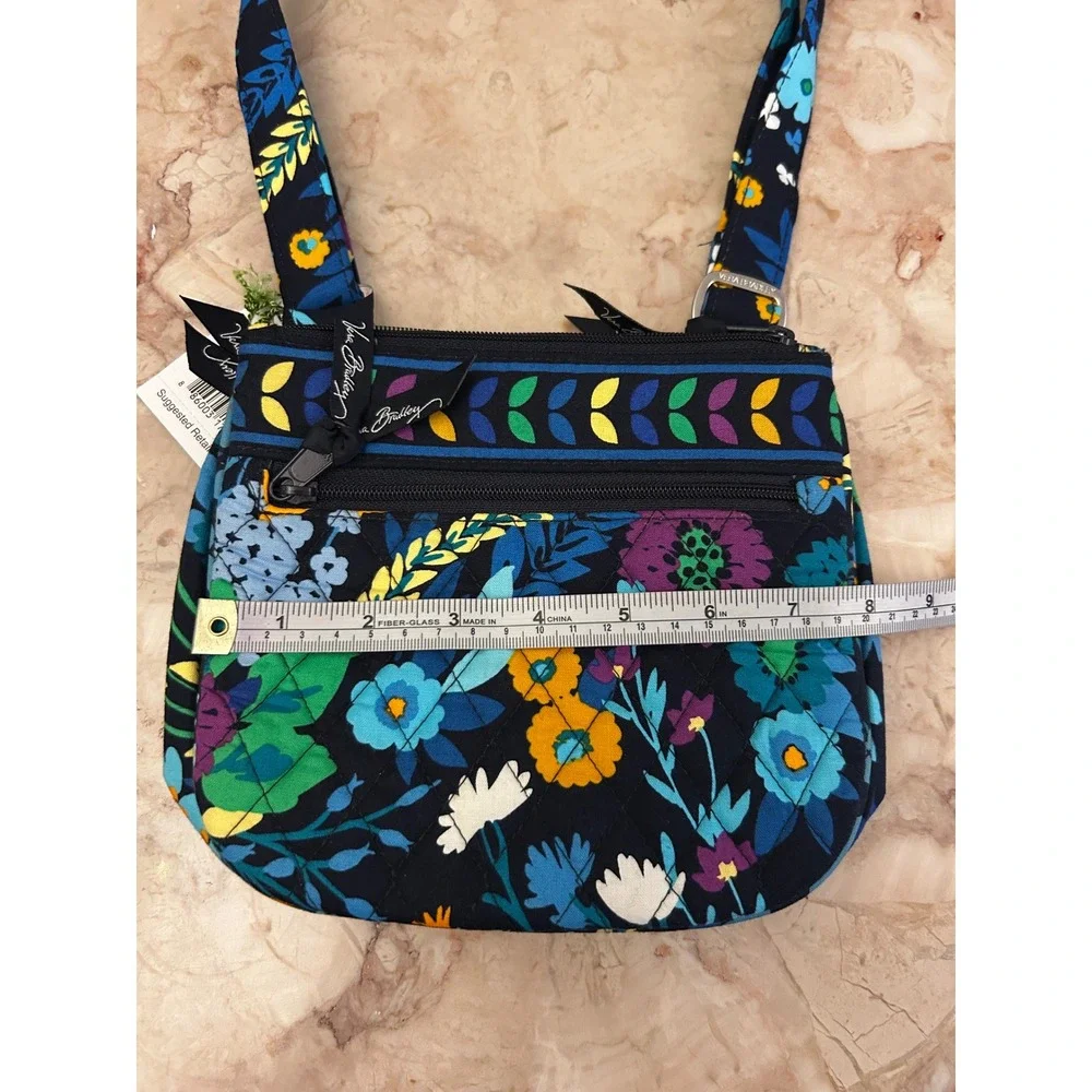 Vera Bradley Midnight Blues Little Flap Hipster Crossbody Purse Bag NWT